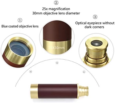 Pirate Spyglass Telescope Treasure Map Compass Kids Toy Set