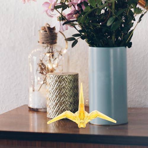Crystal Origami Crane Model Transparent Paper Crane Decoration