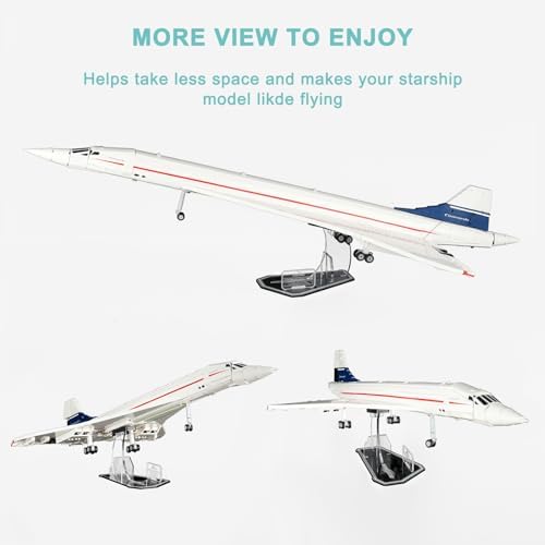 NAOCARD Acrylic Stand for Lego Concorde 10318 Building Set