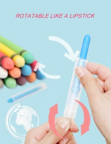 Non-toxic Dustless Chalk with Holder 24PCS
