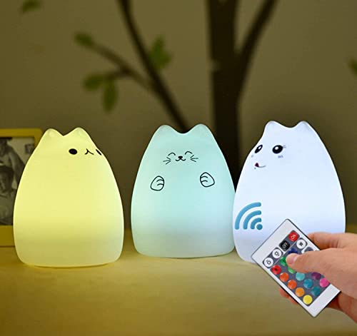 NeoJoy Remote Control Cat Night Light 4 Piece Set