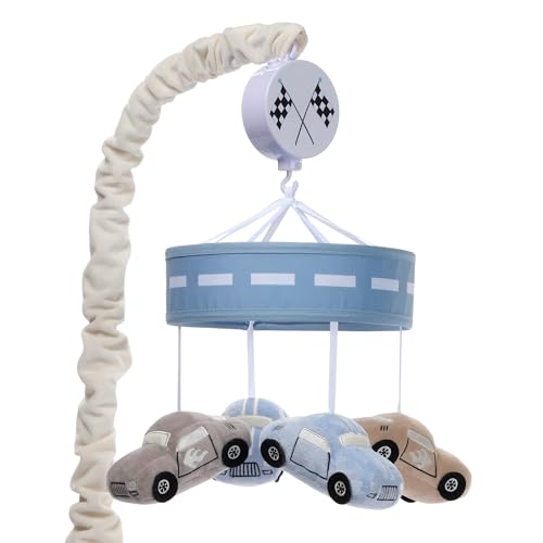 Lambs Ivy Little Racer Musical Car Baby Mobile Soother Toy