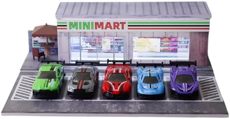 ZAWALUD 164 Model Car Display Case with LED Lamps