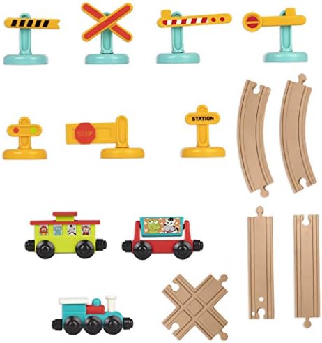 Battat Train Set for Kids 29 Piece Playset