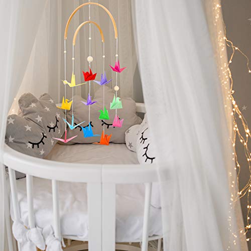 Tatuo Wooden Wind Chime Mobile Crib Bed Bell Ceiling Hanging DIY Kit