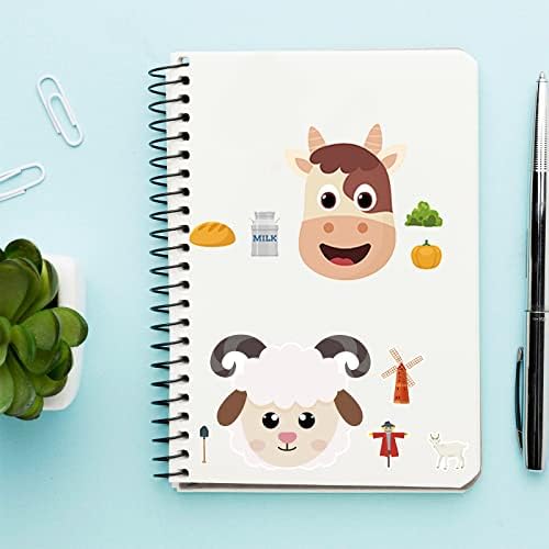 24 Sheets Farm Animal Face Sticker Sheets for Kids