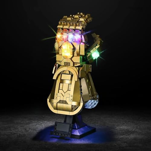 Vaodest LED Light for LEGO 76191 Infinity Gauntlet Display