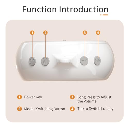 FEISIKE Crib Mobile Music Box with 3 Modes and Volume Control