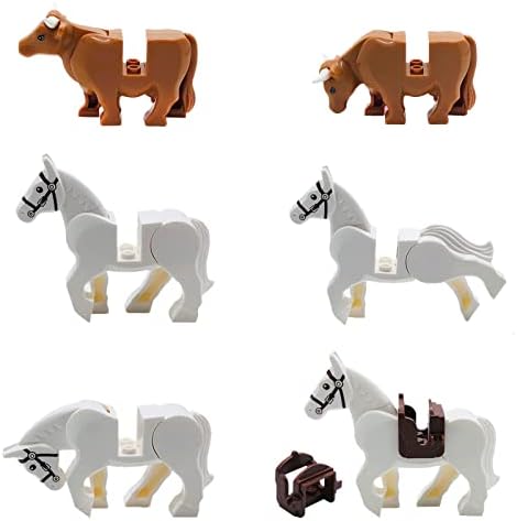 39 PCS Farm Zoo Animal Figures Building Blocks Set for Kids