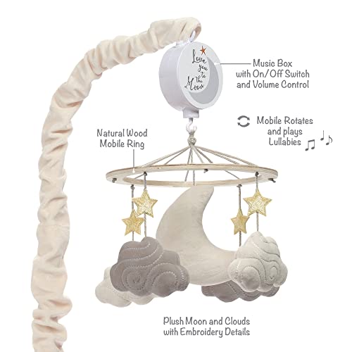 Lambs And Ivy Goodnight Moon Musical Crib Mobile Soother Toy Stars Clouds
