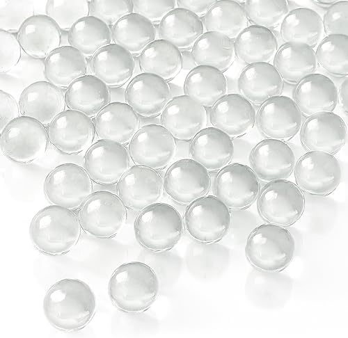 75PCS Clear Glass Marbles for Vases and Decor