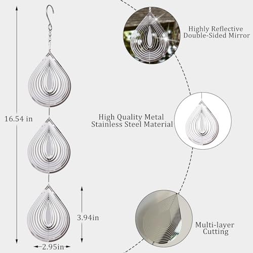 Droplet Bird Scare Discs Set for Garden Protection