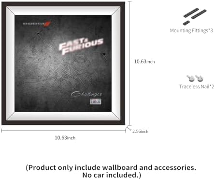 iLuane Display Wallboard for Lego Speed Champions 1970 Dodge Charger RT 76912