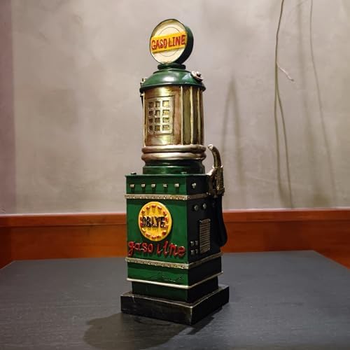 Retro Gas Pump Coin Bank Decorative Figurine