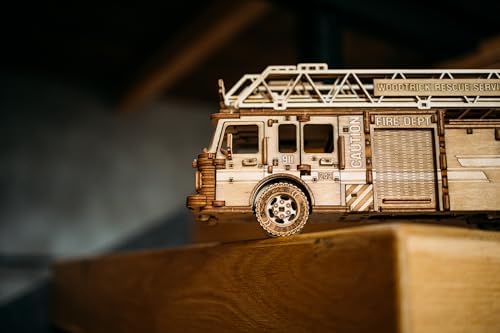 Wood Trick Rescue Firetruck 3D Wooden Puzzle Kit