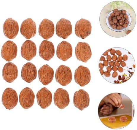 Vosarea 50pcs Realistic Artificial Walnuts Decorations