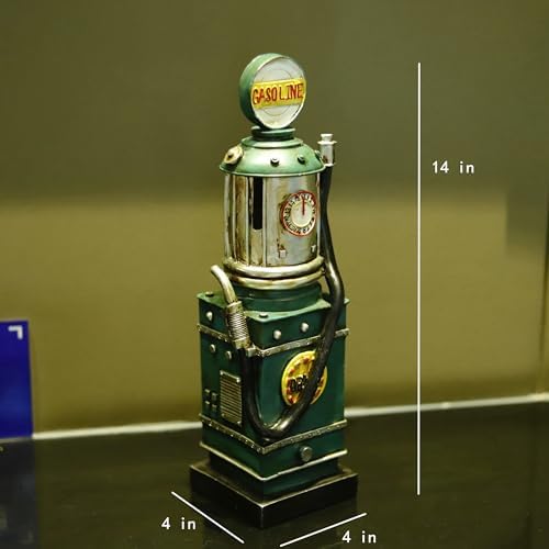 Retro Gas Pump Coin Bank Decorative Figurine
