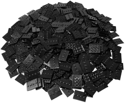 LEGO Parts Tile Modified 3x4 with 4 Studs Center Black Collector Series