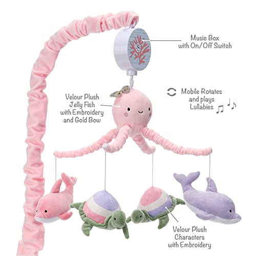Lambs And Ivy Sea Dreams Musical Baby Crib Mobile Soother Toy