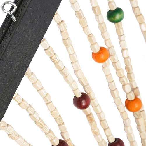 Handmade Bamboo Door Curtain with 38 Beads