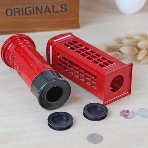LIFKOME London Telephone Booth Money Bank