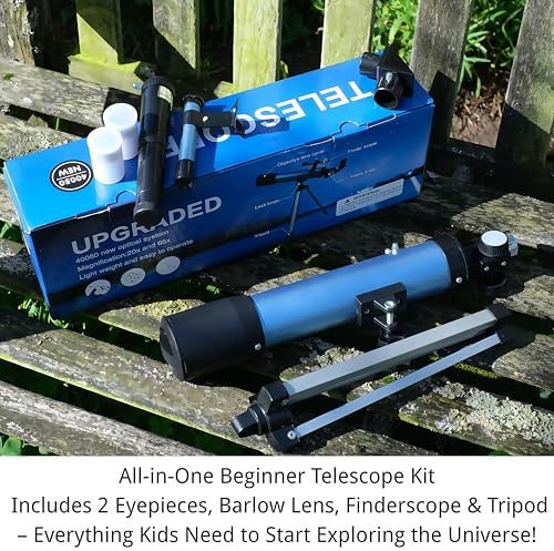 Luzsco Kids Telescope 8-12 with Tripod 20X-100X 50mm