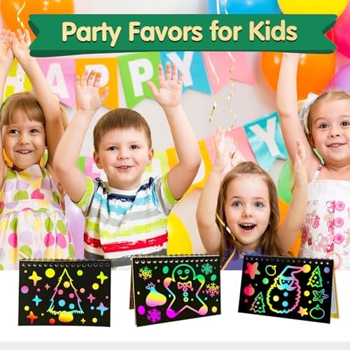 ZMLM 36 Pack Scratch Art Party Favors