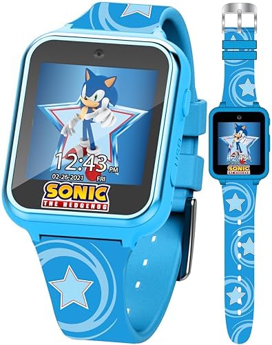 Accutime Kids Sonic The Hedgehog Blue Educational Smart Watch Toy
