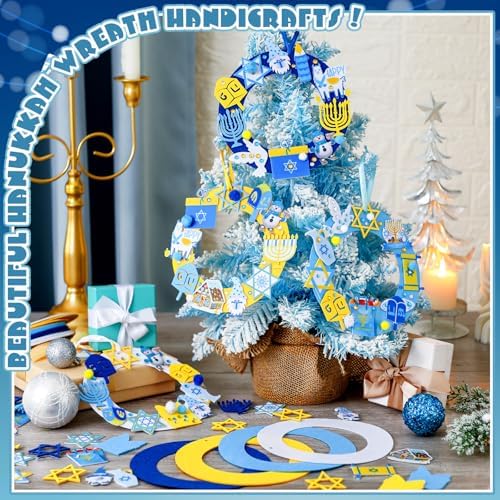 472 Pcs Hanukkah Wreath Craft Kit DIY Decorations