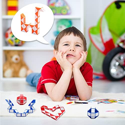 24 Pack Magic Speed Cubes Snake Puzzle Toy