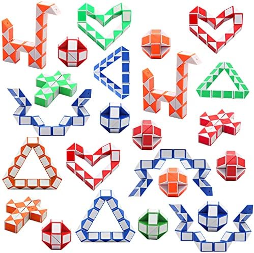 24 Pack Magic Speed Cubes Snake Puzzle Toy