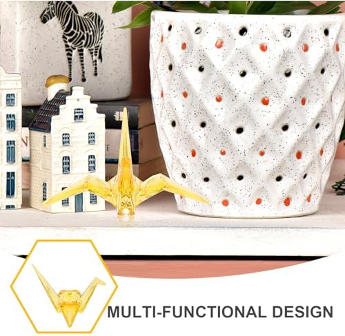Crystal Origami Crane Model Transparent Paper Crane Decoration
