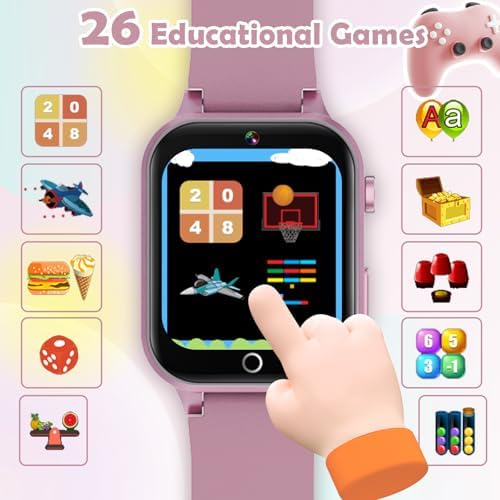 Luyiilo Kids Games Watch with 26 Puzzles and HD Camera