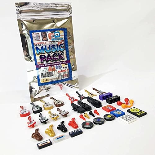 Brick Loot Music Instrument Building Pack 38 Toy Accessories for Minifigures