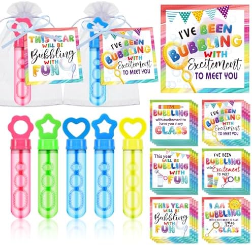 24 Back to School Gift Set with Bubble Wands and Cards