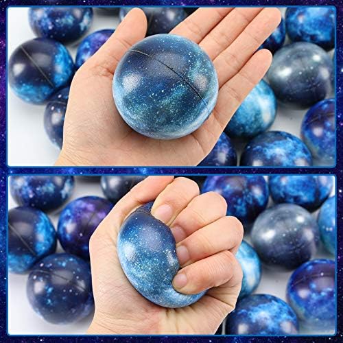 LovesTown 20PCS Galaxy Squeeze Stress Balls for Party School Carnival Rewards