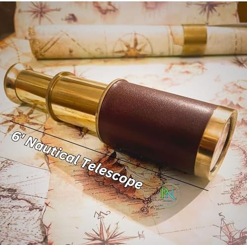 Prime NAUTICAL 6 Inches Brass Pirate Telescope