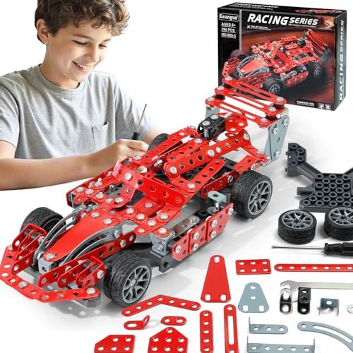Red F1 Racing Car Metal Model Kit