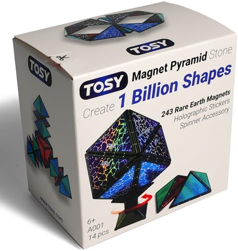 TOSY Magnet Pyramid Stone - 1 Cube Transforms into 1 Billion Shapes