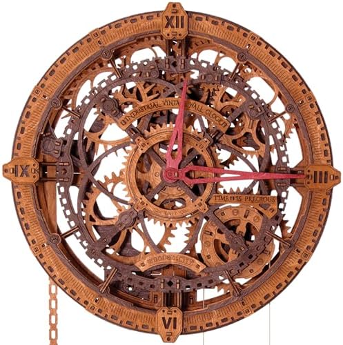 WOODENCITY 3D Puzzle Clock Kit for Adults