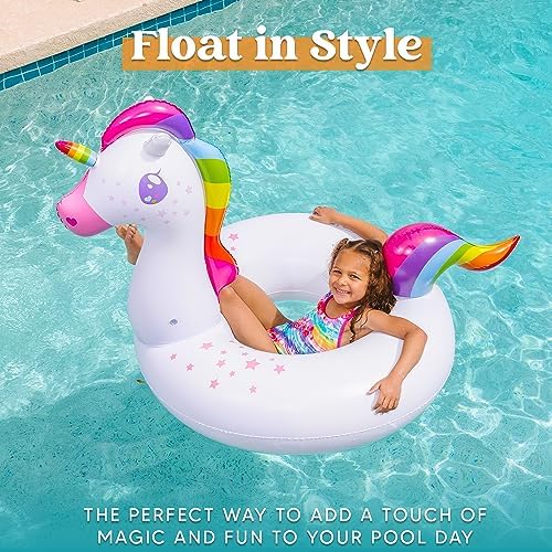 JOYIN 2 Pack Flamingo Unicorn Pool Float