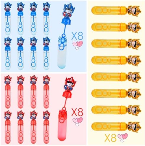 Robot Bubble Wand Party Favor Set 24 Pieces