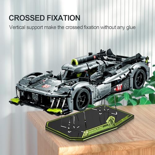 NAOCARD Acrylic Display Stand for Lego 42156 Hypercar Kit