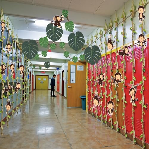 Ctosree 49 Pcs Jungle Party Decorations Banners