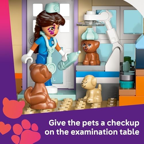 LEGO Friends Vet Clinic with Horse 3 Minidolls and Animals