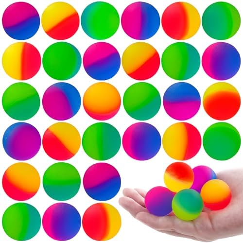 JOICEE 30PCS Bouncy Balls for Kids Party Favors