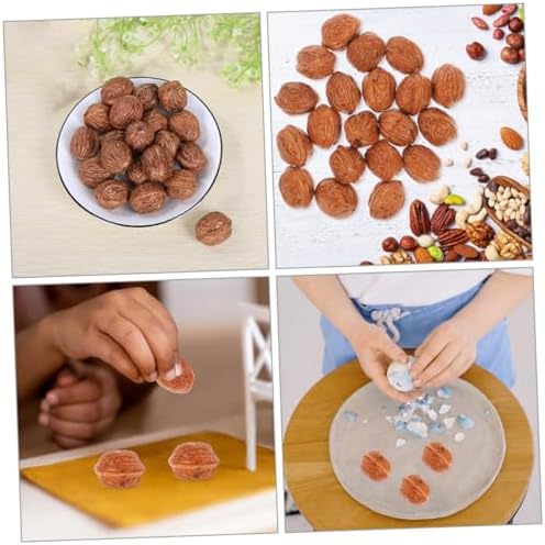 Vosarea 50pcs Realistic Artificial Walnuts Decorations