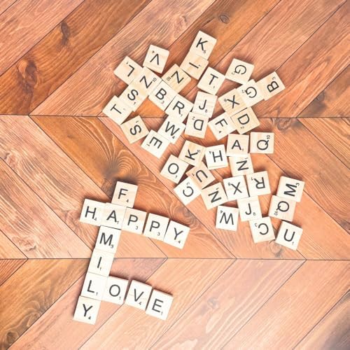 YJ Premiums 100 Piece Wooden Magnetic Letters