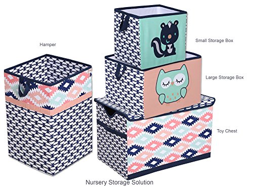 Bacati Aztec Emma Fabric Memo Board for Girls
