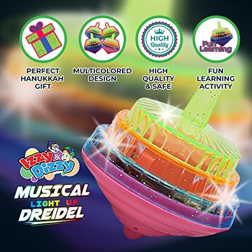 Izzy N Dizzy Musical Dreidel 4 Pack